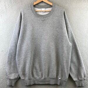 Vintage Russell Athletic Gray Crewneck Sweatshirt XLT Made in Mexico